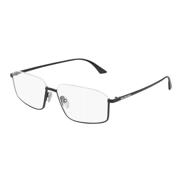NEW BALENCIAGA EYEGLASSES BB0143O 001 BLACK UNISEX EYEWEAR - Picture 1 of 3